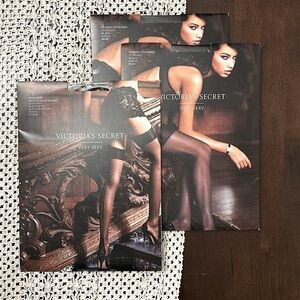 Black Stockings - Victoria’s Secret Very Sexy - 3 packs - Black Sheer Size B